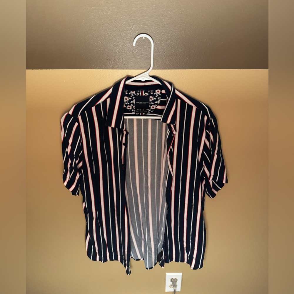 Denim & Flower Men’s Short Sleeve Button Down